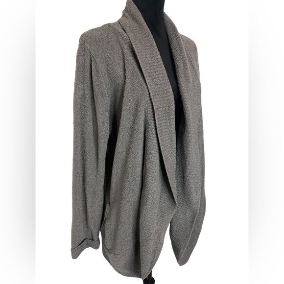BAREFOOT DREAMS COZYCHIC LITE CARDIGAN GRAY LONG SLEEVE PLUS SIZE 1X WOMENS - Picture 6 of 10